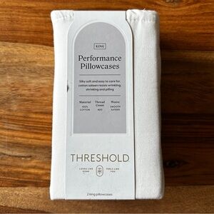 NWT Threshold King Pillowcases - Sour Cream